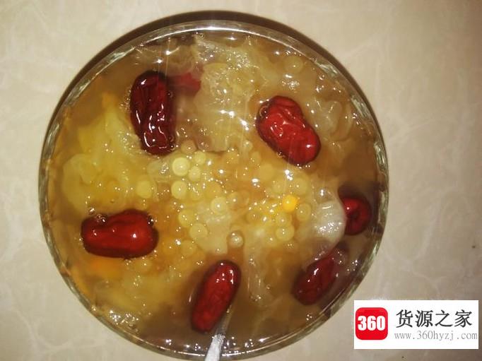 雪耳西米露糖水的做法
