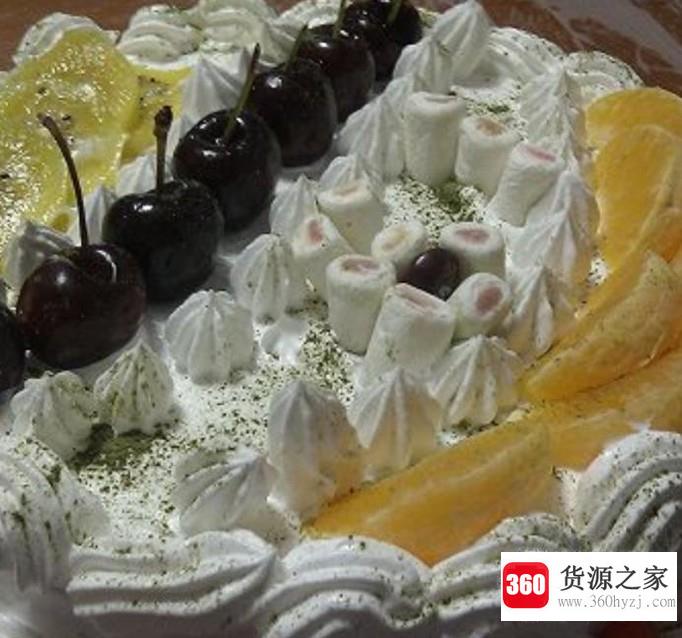 奶油水果装饰蛋糕的做法
