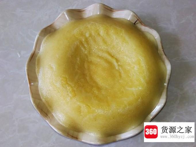 自做的小米甜糕的做法