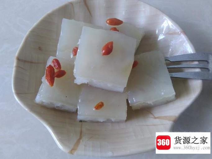 自做的菊花凉糕