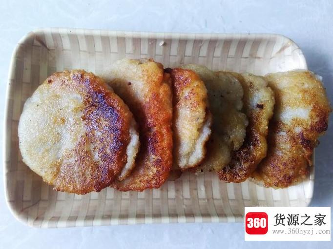莲藕糯米饼的做法