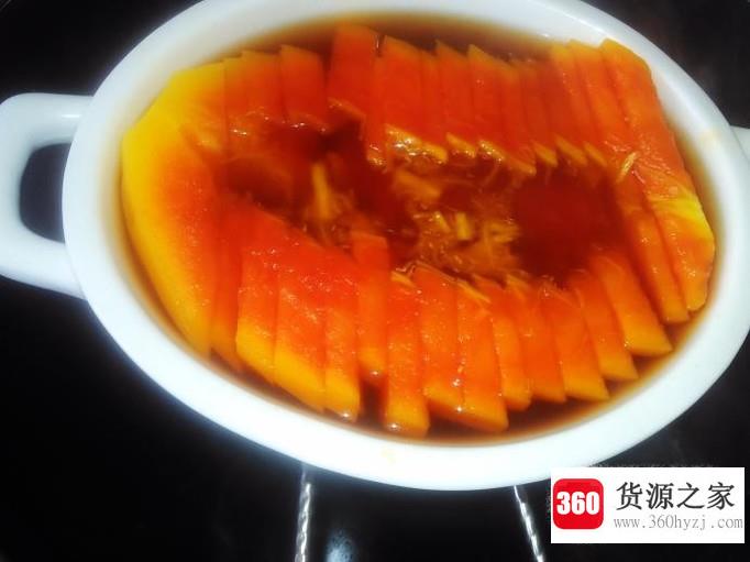 红糖木瓜片的做法