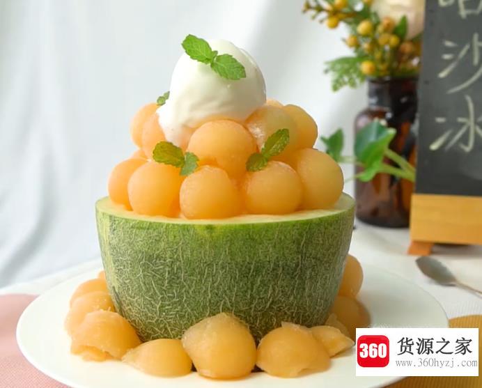 哈密瓜沙冰怎么做