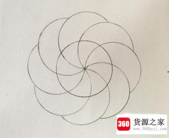 怎样用圆规画好看的图案？