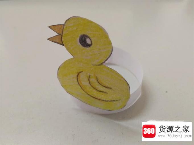 鸭子头饰怎么做