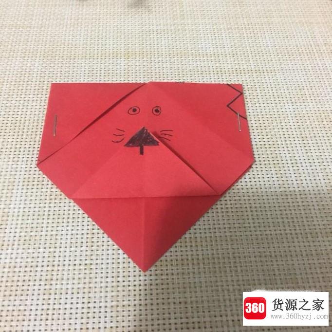 折纸：小狗的简易折法