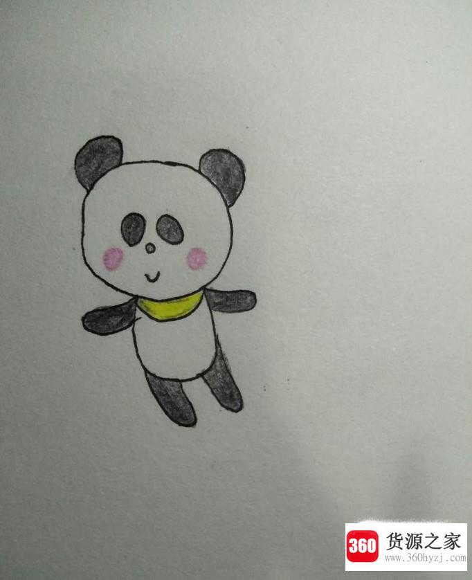 国宝熊猫简笔画