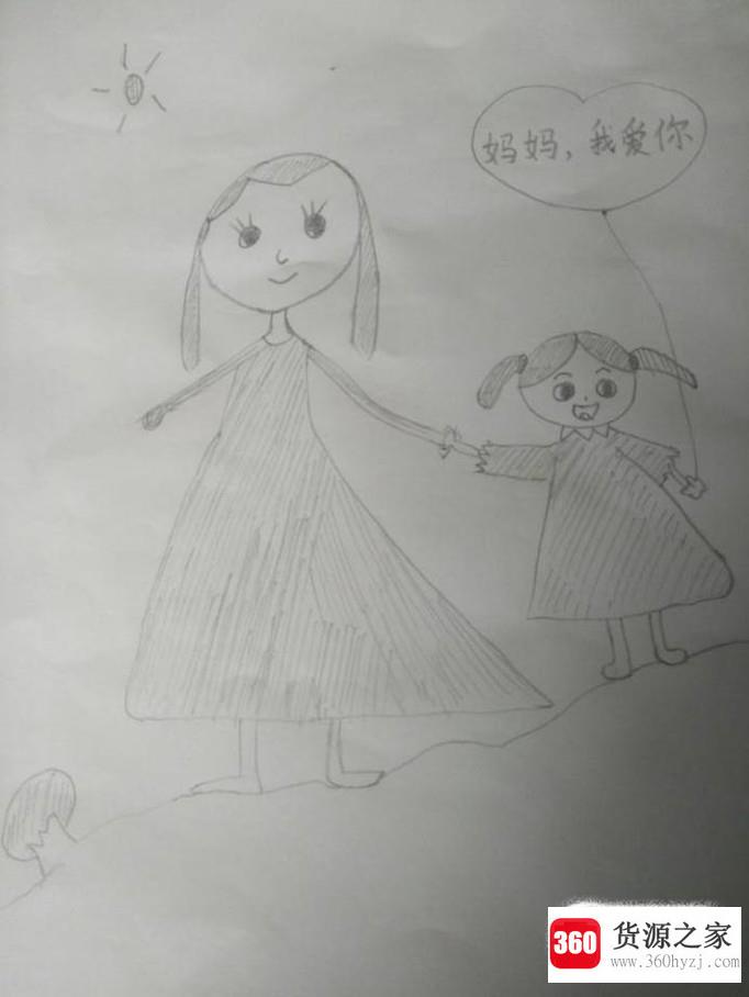 怎样画一幅母亲节送给妈妈的画