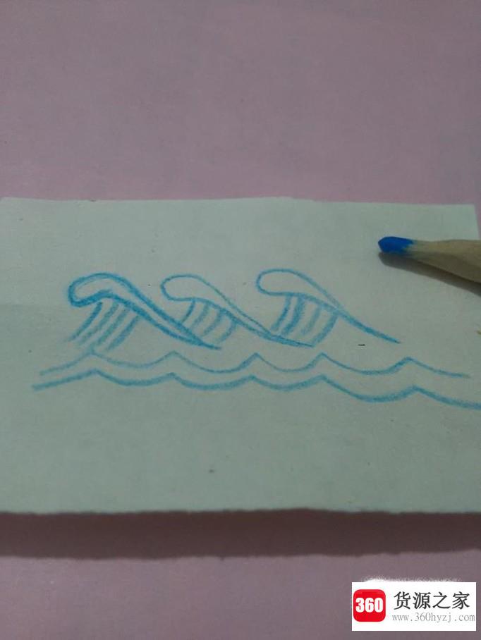 怎么画波浪的简笔画？