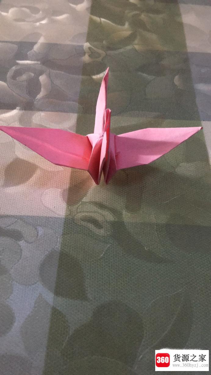 怎么用纸折千纸鹤