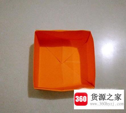 简单实用的正方形纸盒折法图解